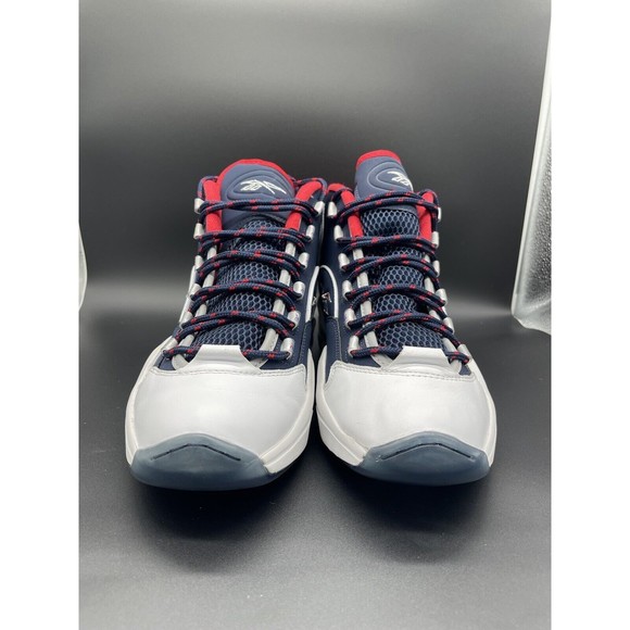 Reebok 2021 Question Mid 'USA' Size 11.5M Worn Once OG Box H01281 - Picture 3 of 7